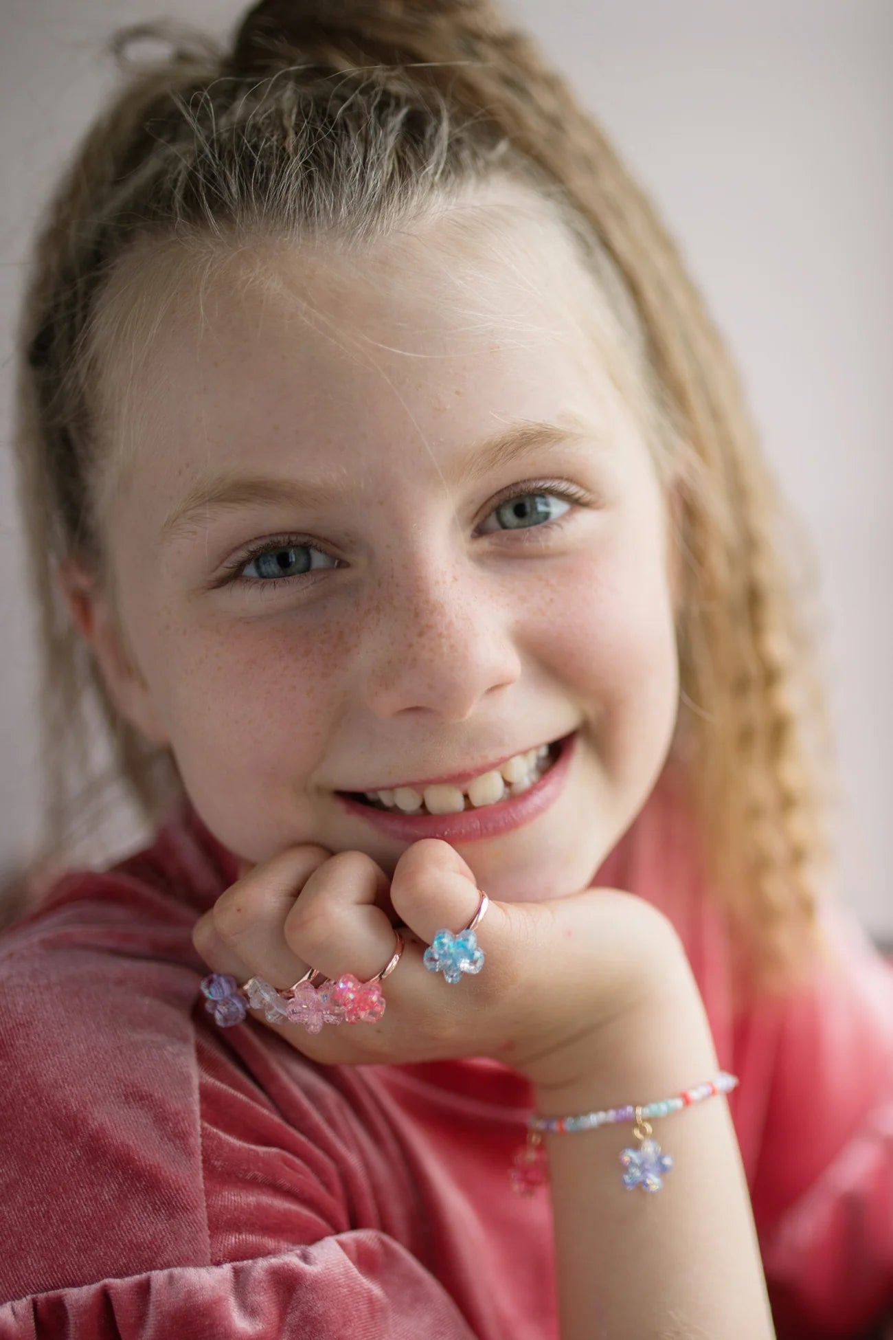 Great Pretenders Boutique Shimmer Flower Rings