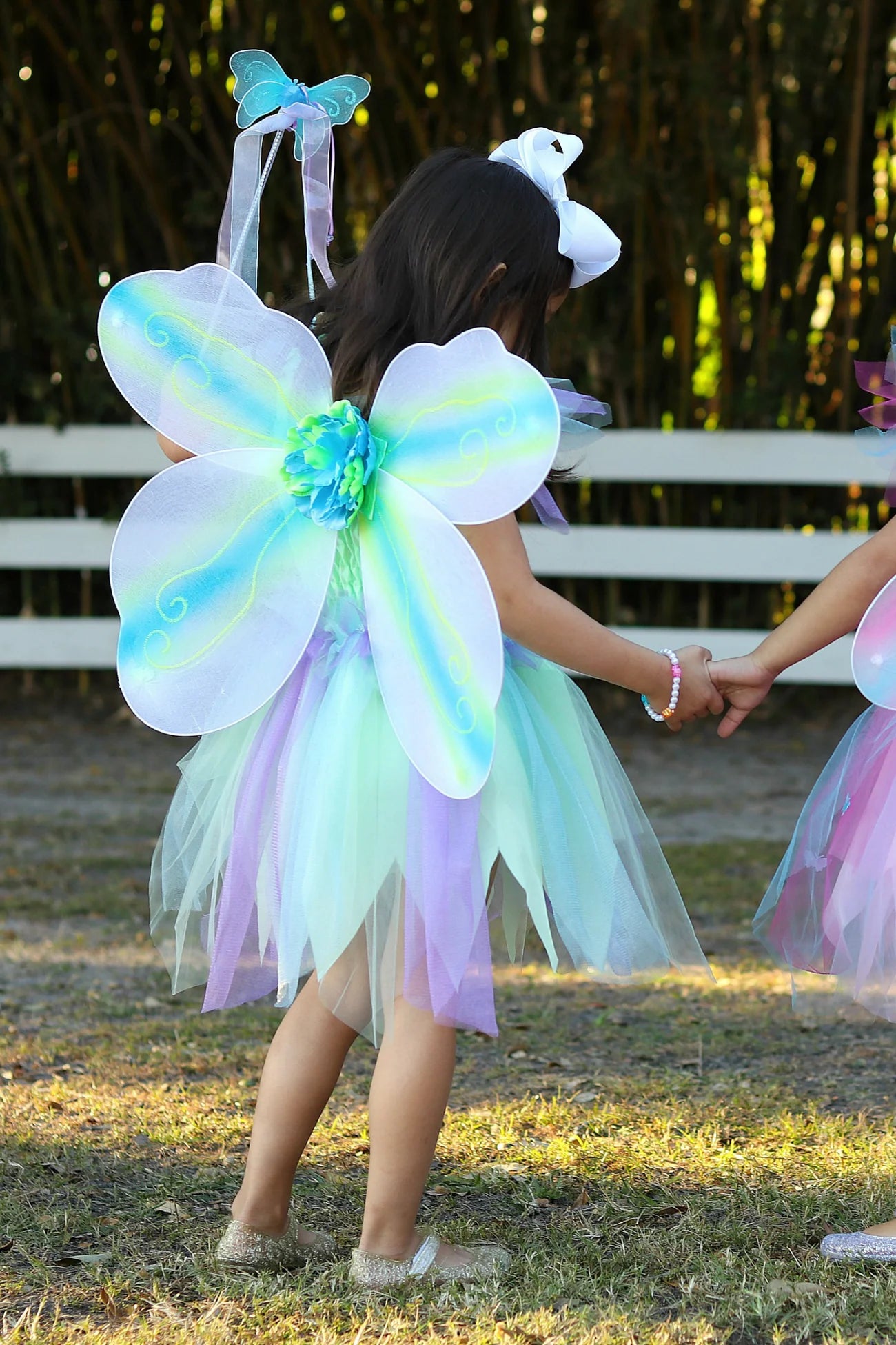 Great Pretenders Multi Colour - Butterfly Dress With Wings And Wand 5-6 Years