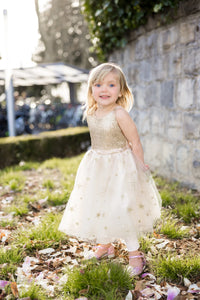 Great Pretenders🍁 Golden Glam Party Dress 5-6 Years