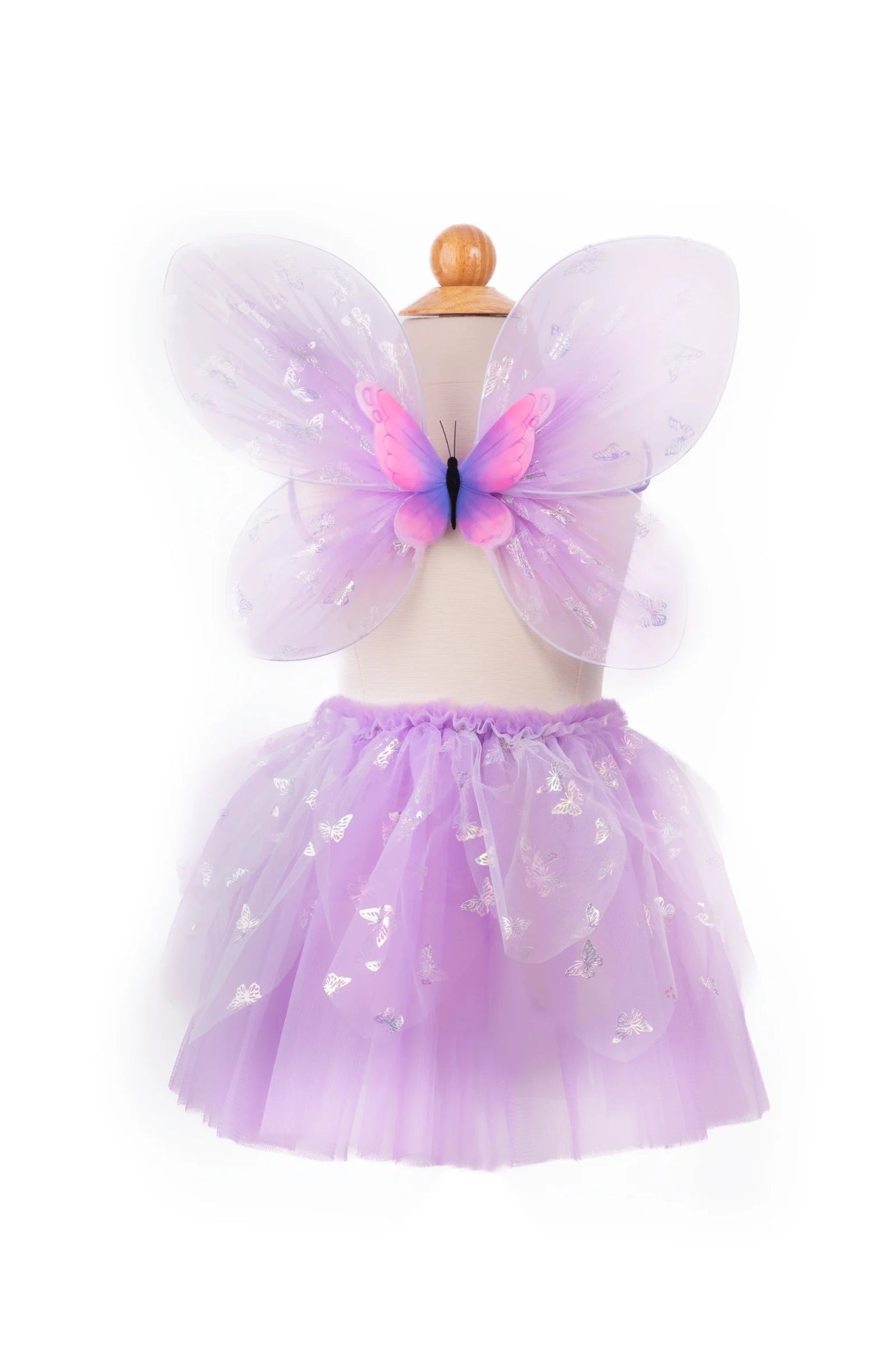 Great Pretenders Flutter Butterfly Skirt, Wings, & Wand, Purple Size 4-6