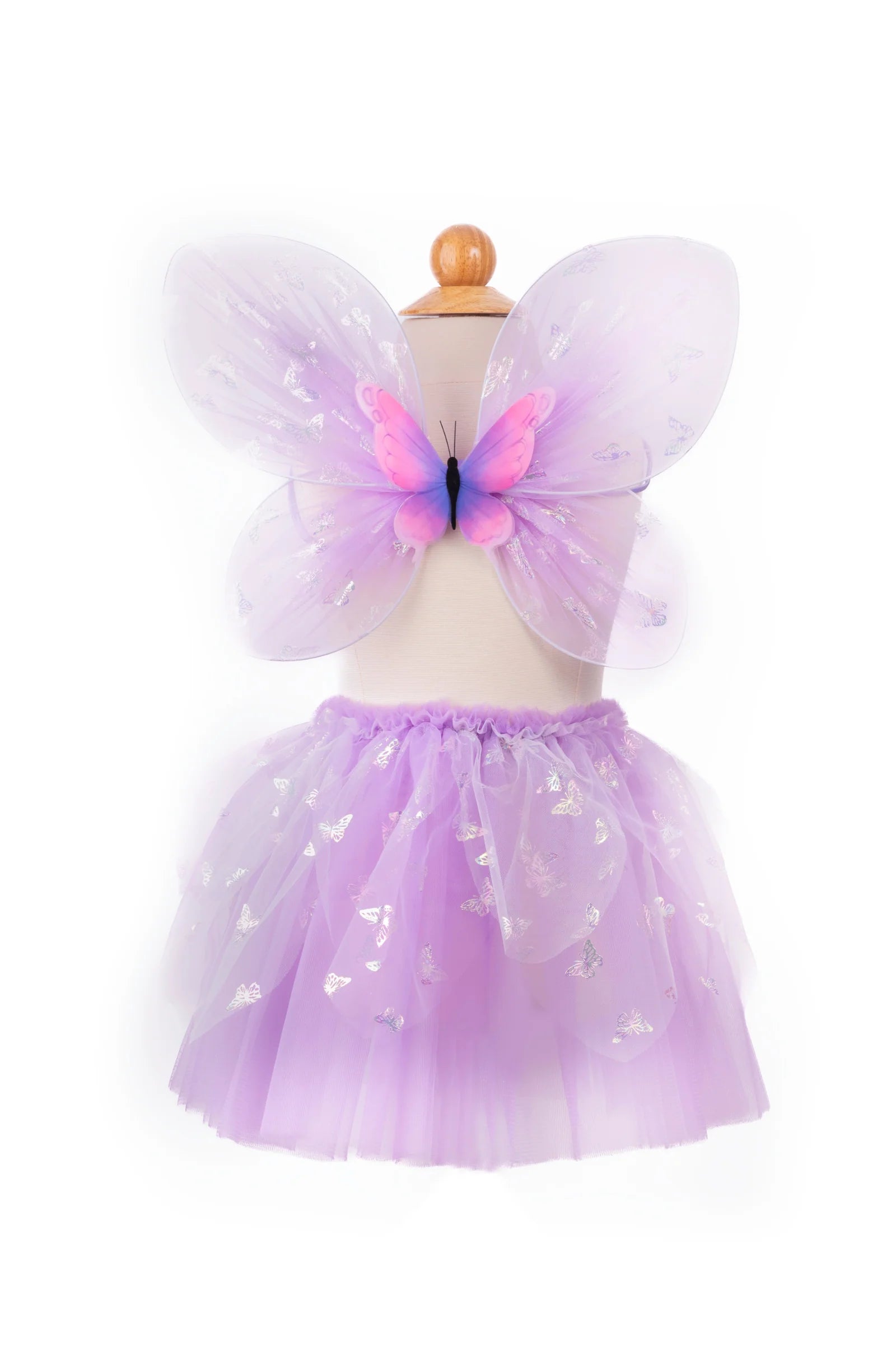 Great Pretenders Flutter Butterfly Skirt, Wings, & Wand, Purple Size 4-6