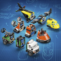 Lego City Airplane, Service Truck & Hovercraft Remix 60505