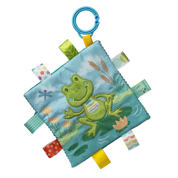 Mary Meyer Peepers Frog Crinkle Me Taggie