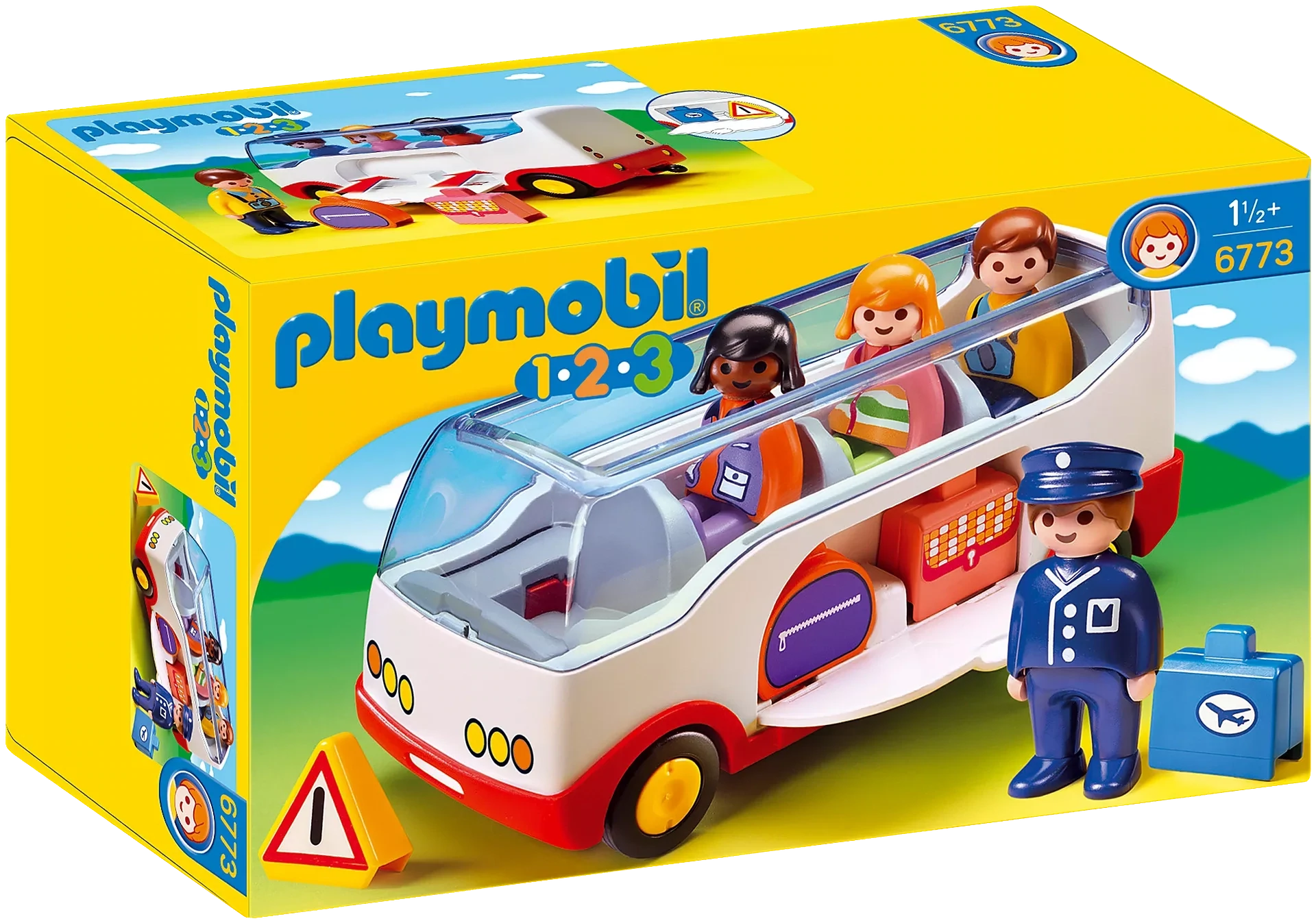 Playmobil 1.2.3 Airport Shuttle Bus  71682