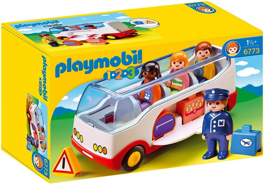 Playmobil 1.2.3 Airport Shuttle Bus  71682