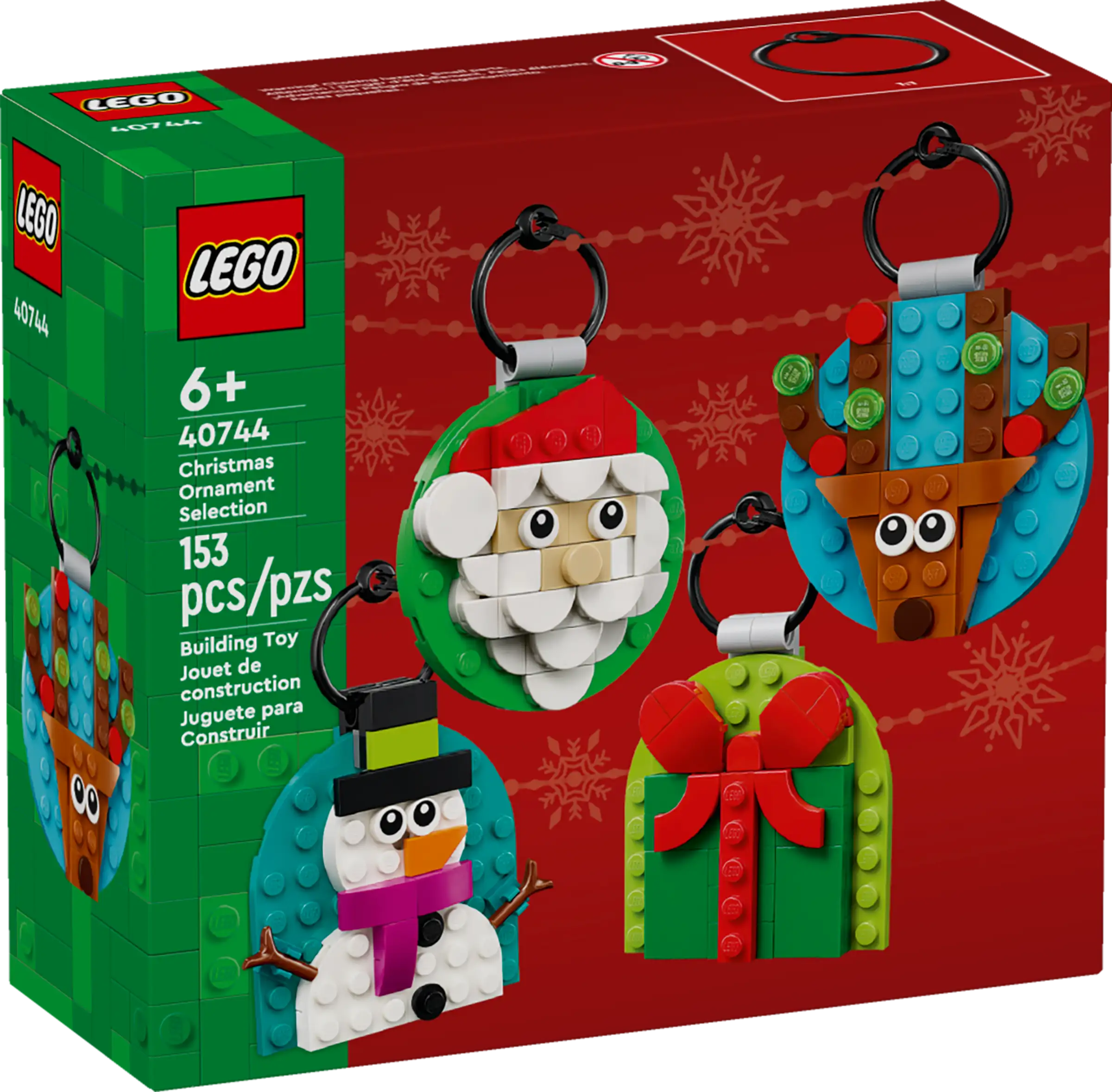 Lego Seasonal Christmas Ornament Selection 40744