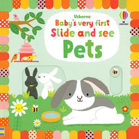 Usborne Very First Slide & See Pets