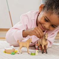 Schleich Horse Club Baby Animal Care With Quarter Horse
