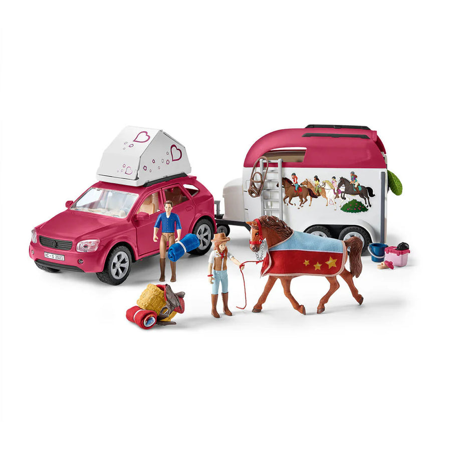 Horse Adventures With Car And Trailer - Schleich Horse Club  42535