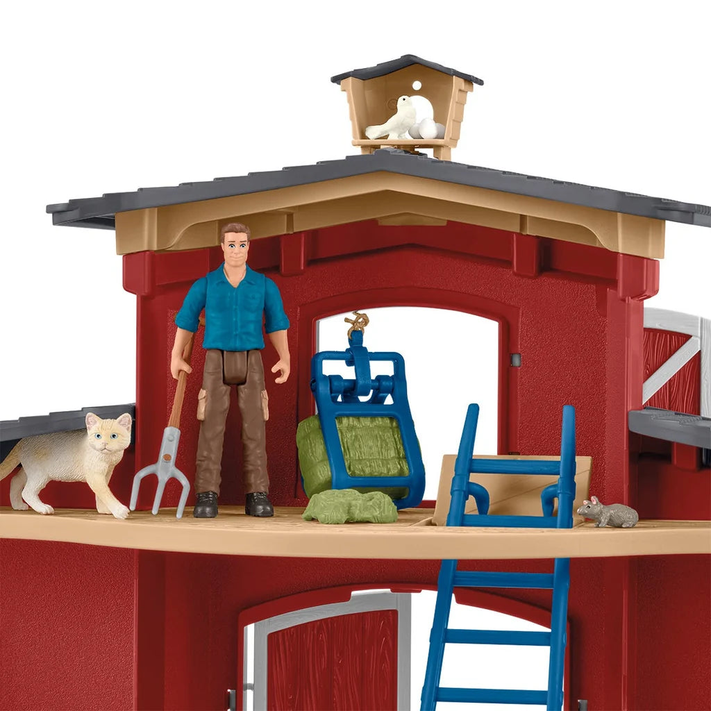 Large Barn With Animals and Accessories - Schleich Farm World 42606