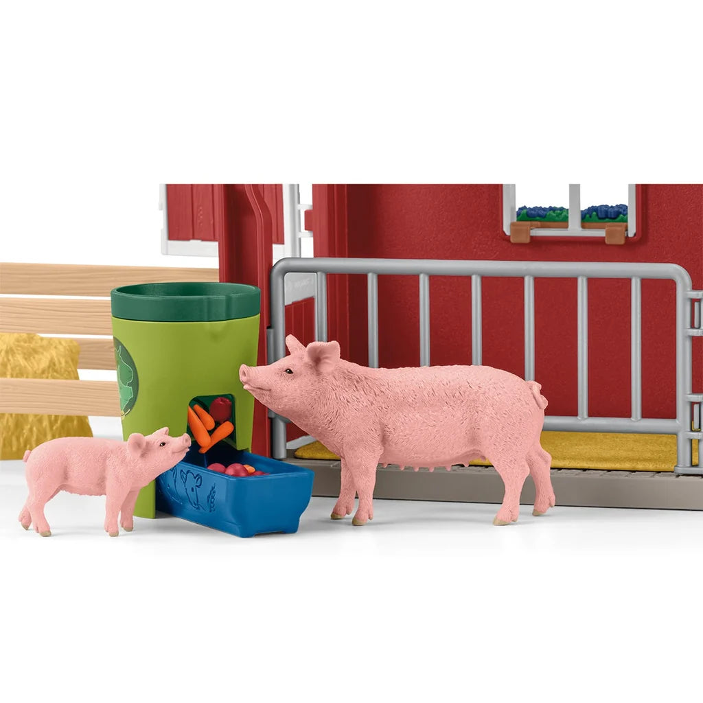Large Barn With Animals and Accessories - Schleich Farm World 42606