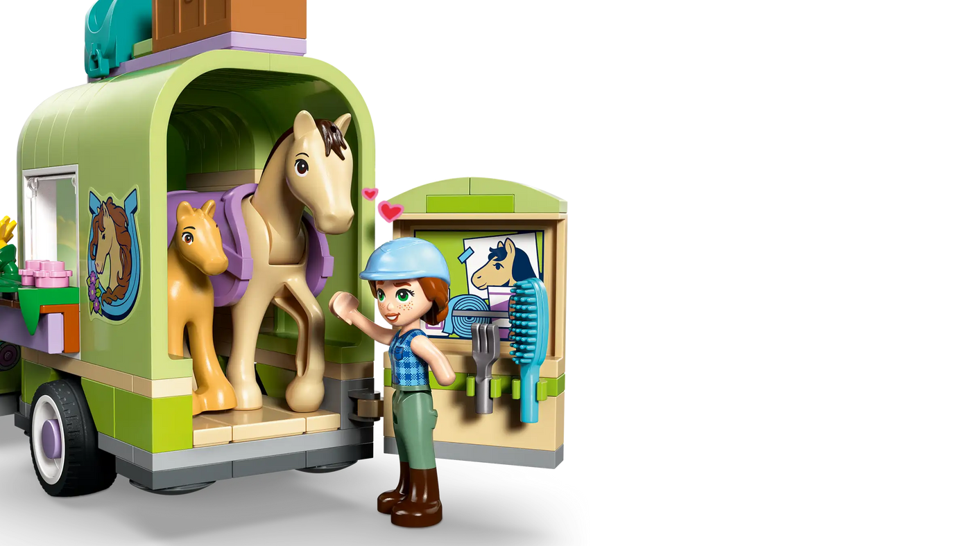 Lego Friends Horse & Baby Foal Trailer 42695