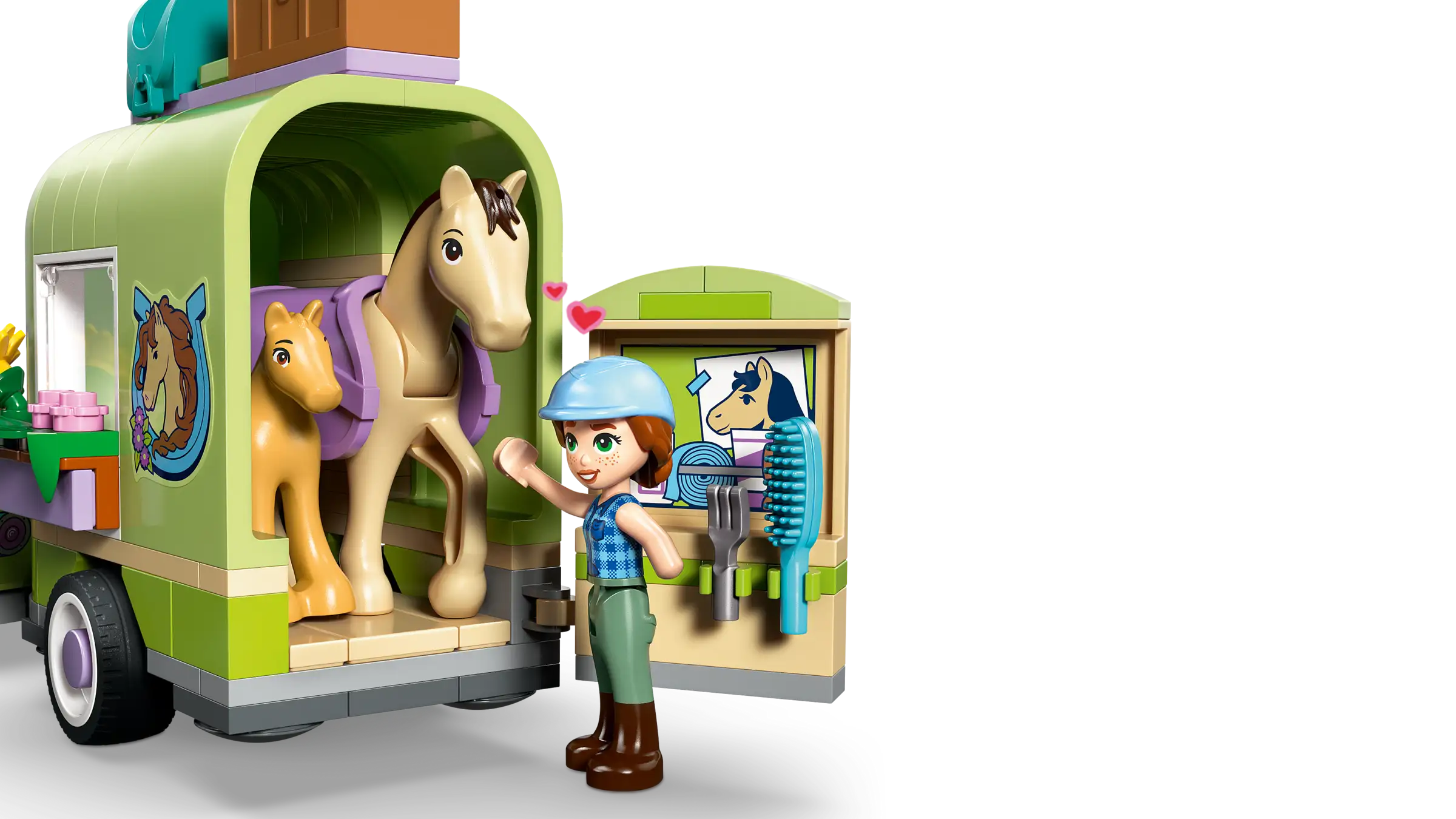 Lego Friends Horse & Baby Foal Trailer 42695