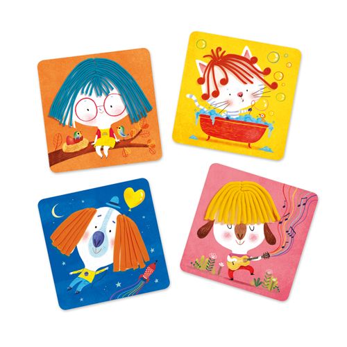 Djeco Curls And Straight Hair Modelling Clay 3-6yrs