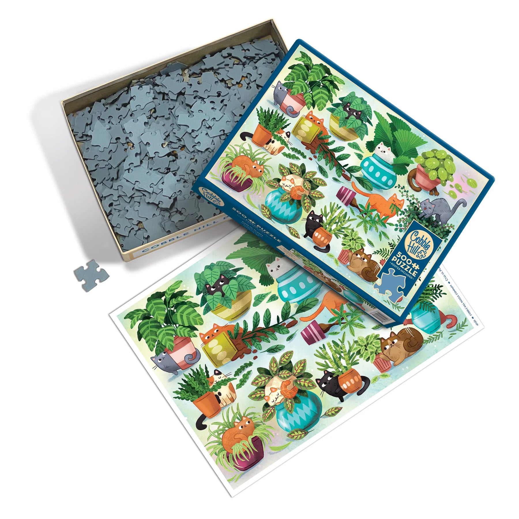 Cobblehill Cats vs Plants 500 Piece