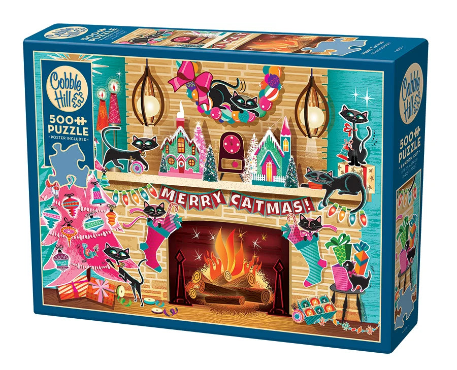 Cobble Hill Merry Catmas | 500 Piece