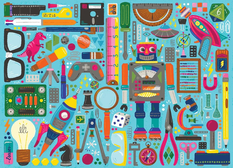 Cobble Hill Nerdy Junk Drawer 350pc