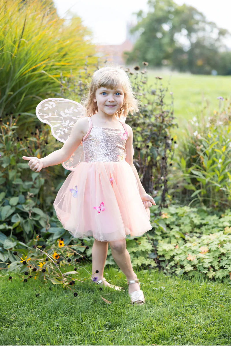 Great Pretenders🍁Butterfly Bliss Dress, Peach  3-4yrs