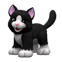 Webkinz 🍁Black And White Cat Plush