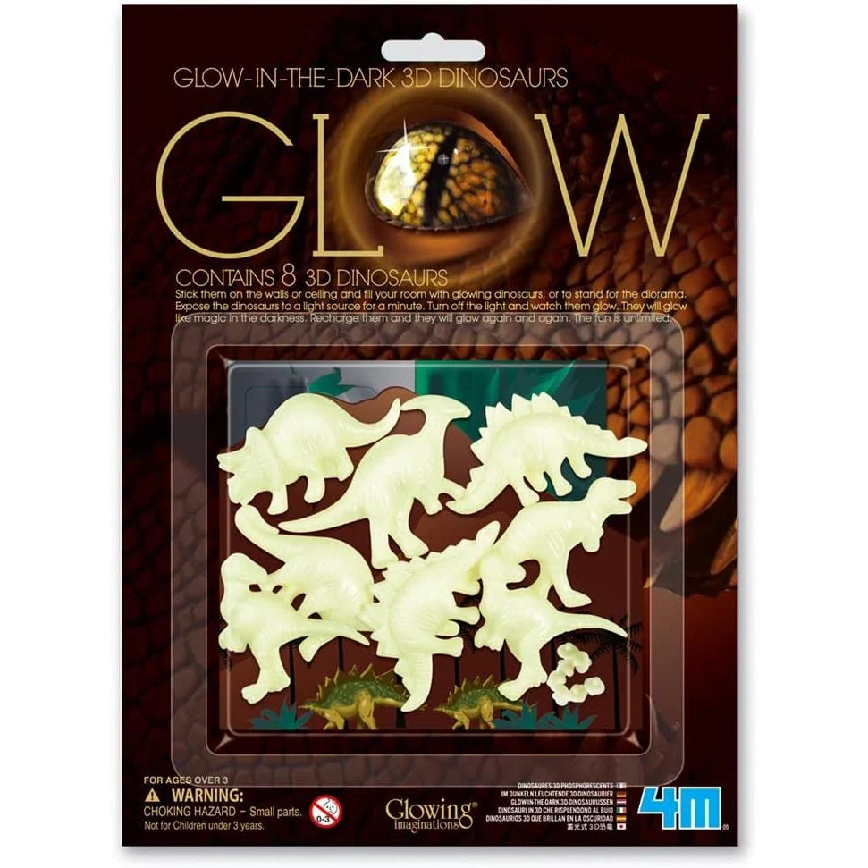 4M Glow In The Dark 3D Dinosaurs