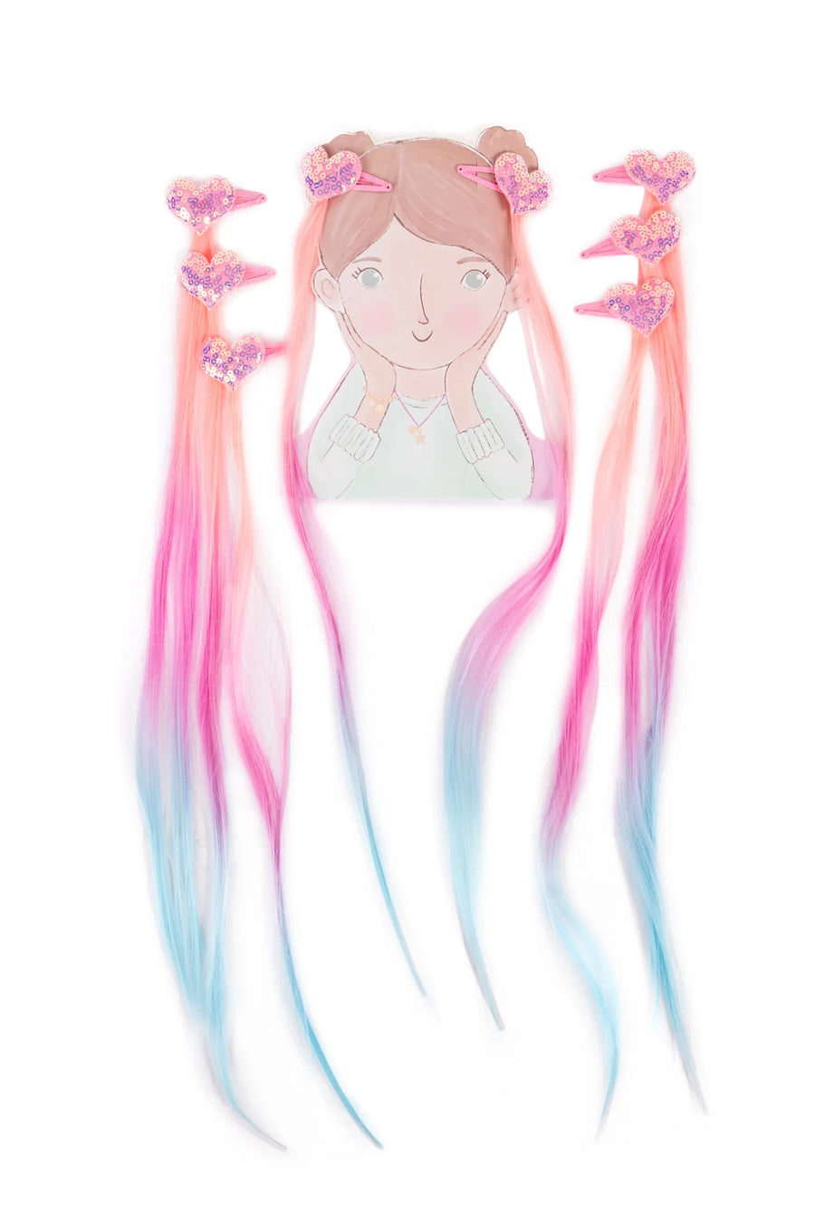 Great Pretenders Hollywood Hearts Hair Extensions