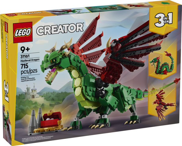 Lego Minecraft Medieval Dragon 31161