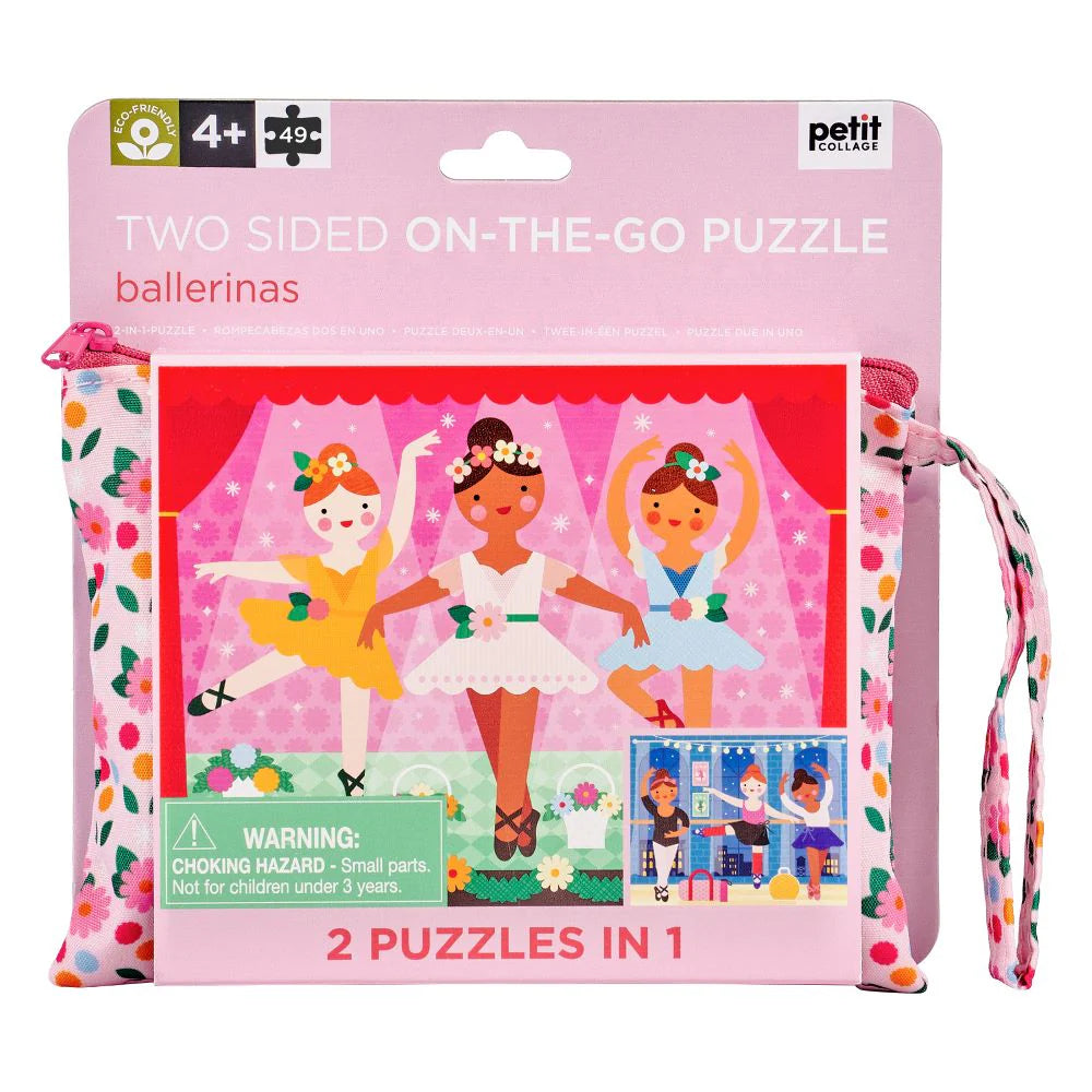 Petit Collage Ballerina 2 Sided Puzzle