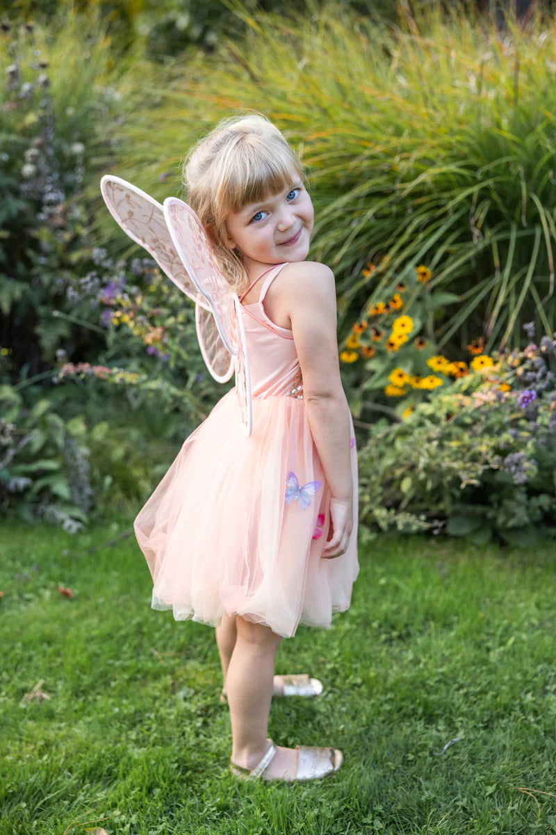 Great Pretenders🍁Butterfly Bliss Dress, Peach  3-4yrs