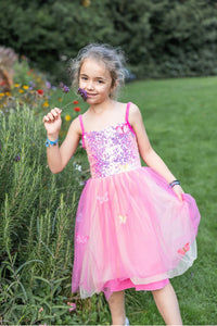 Great Pretenders Butterfly Bliss Dress, Hot Pink 7-8 Years