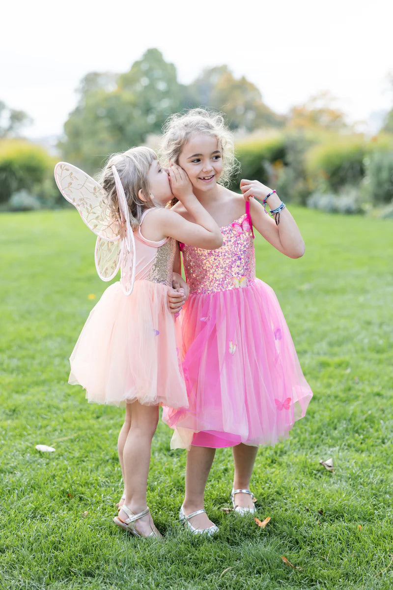 Great Pretenders Butterfly Bliss Dress, Hot Pink 5-6yrs