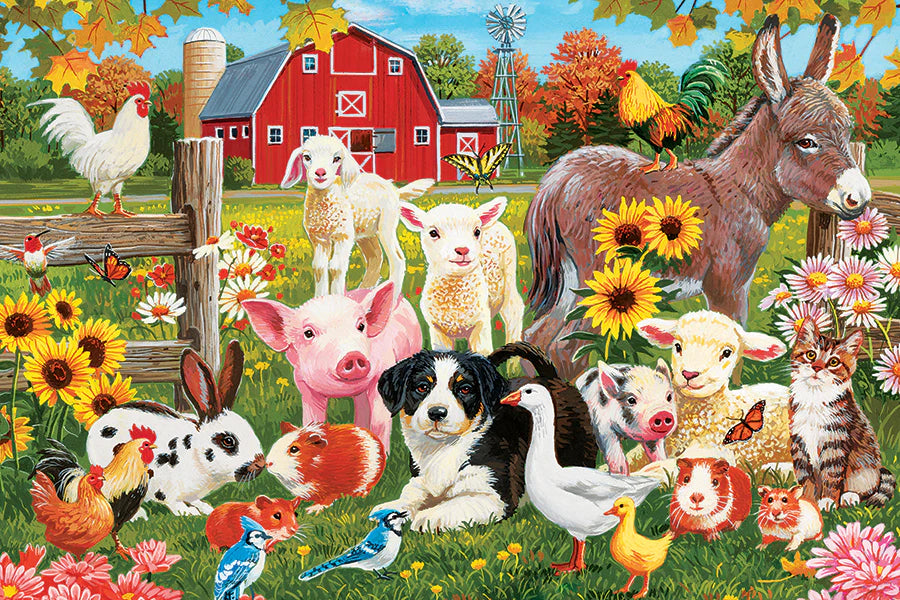 CobbleHill 🍁Farmyard Greetings 35 Piece Floor Puzzle