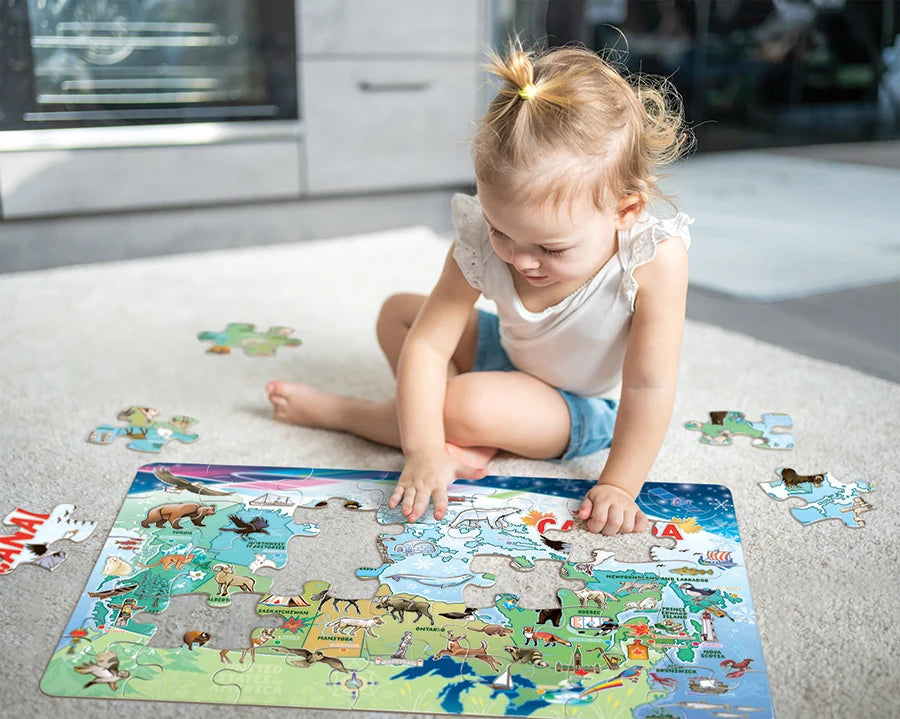 Map of Canada (35pc Floor Rope Handle)