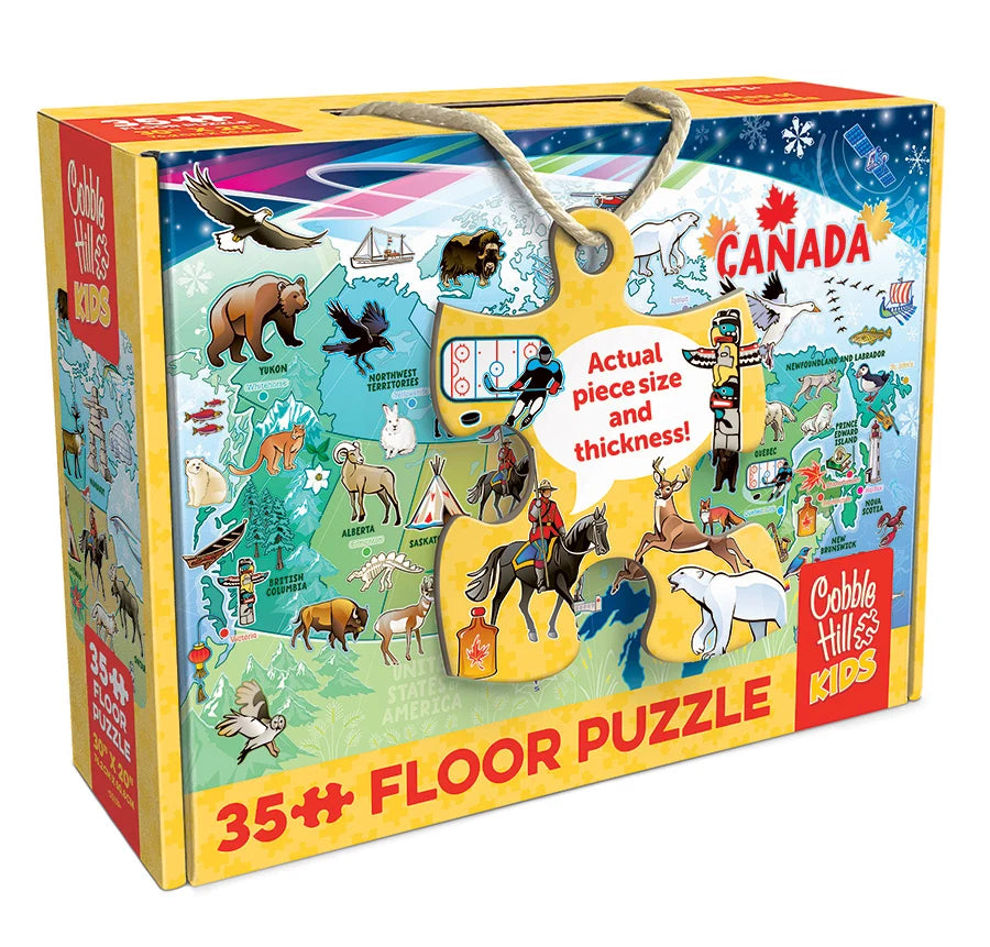Map of Canada (35pc Floor Rope Handle)