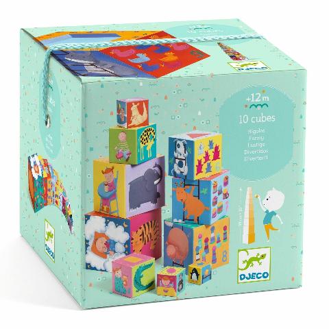 Djeco Funny Stacking Cubes