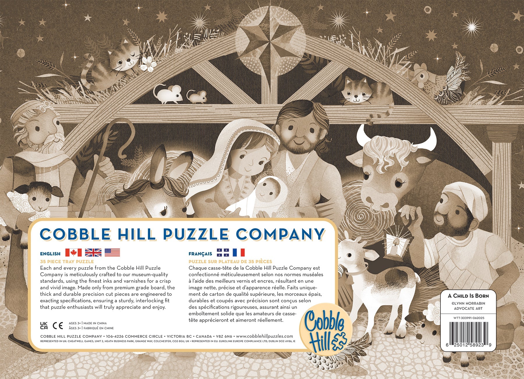 Cobble Hill A Child Is Born 35 Piece Puzzle Tray