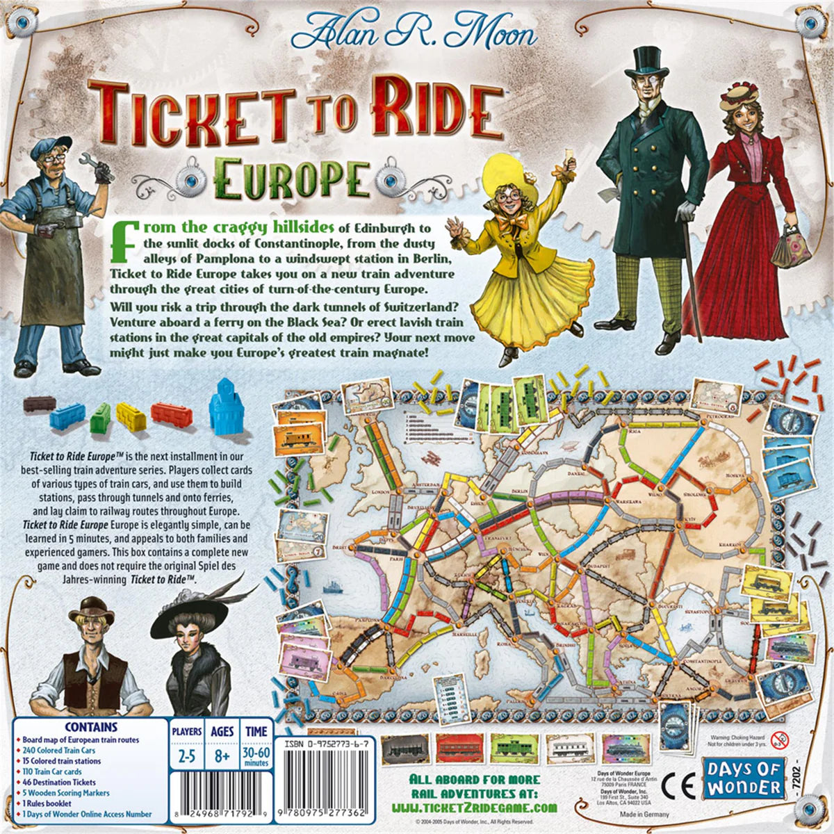 Days Of Wonder Ticket To Ride Europe