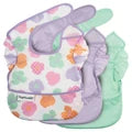 Tiny Twinkle Floral Pop Mess-Proof Easy Bib - 3pk