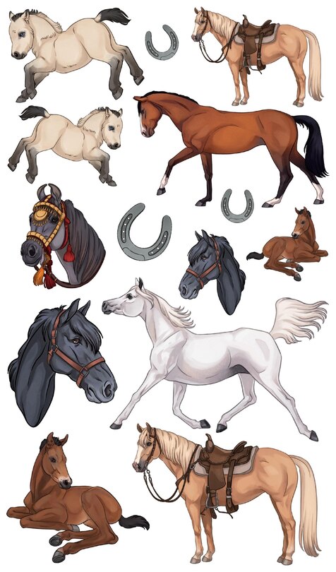 Tattoos That Teach Happy Herd of Horses & Ponies