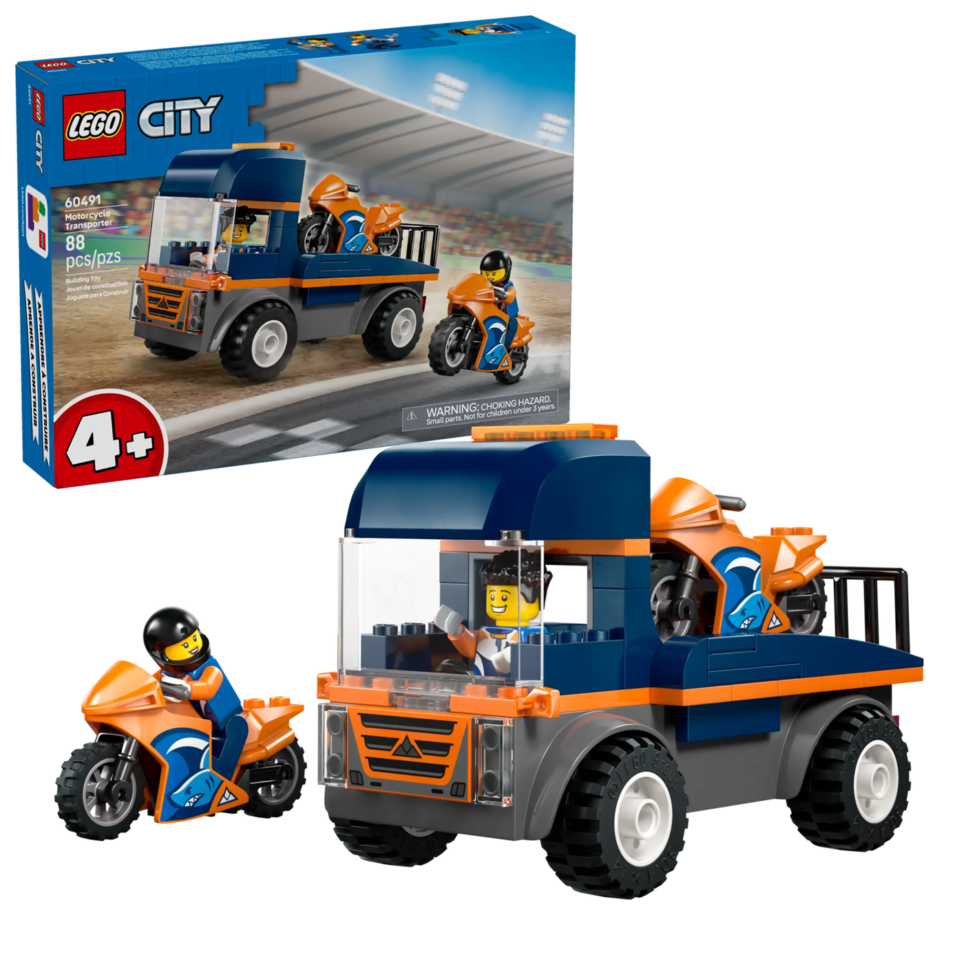 Lego City Motorcycle Transporter 60491