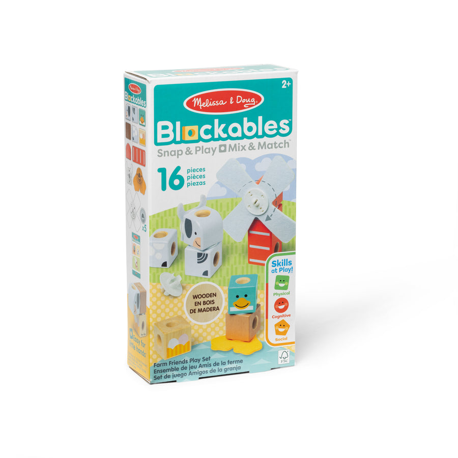 Melissa & Doug Blockables Farm Friends