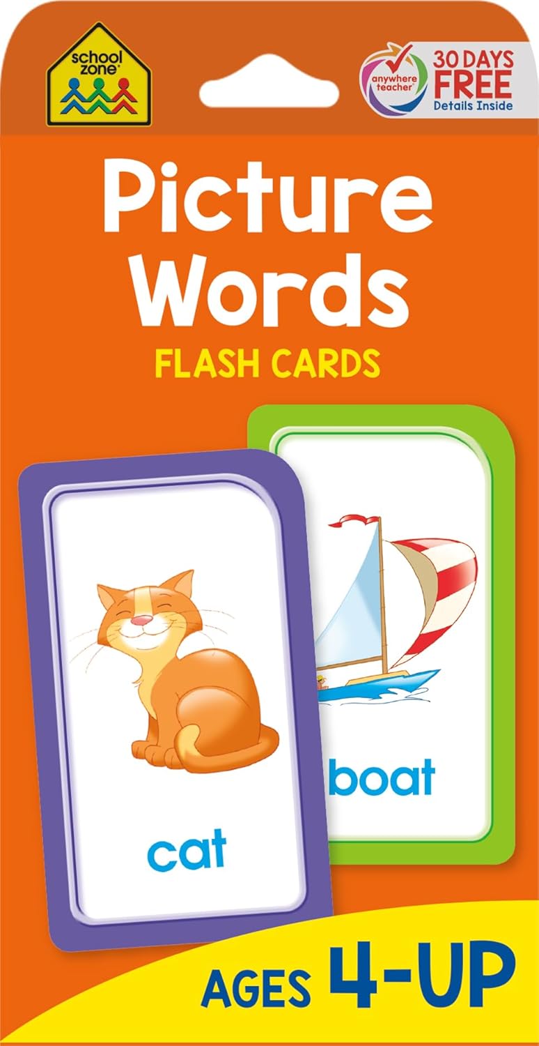 School Zone Picture Word Flashcards