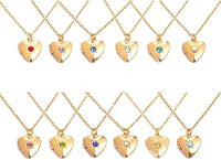 Birthstone Heart Locket Assortment