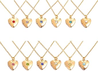 Birthstone Heart Locket Assortment