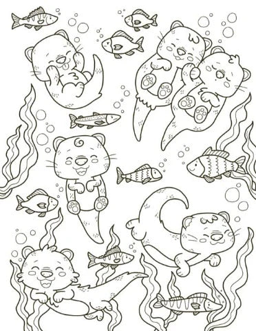 Cutie Colouring Forest Cuties Cozy Colouring Book