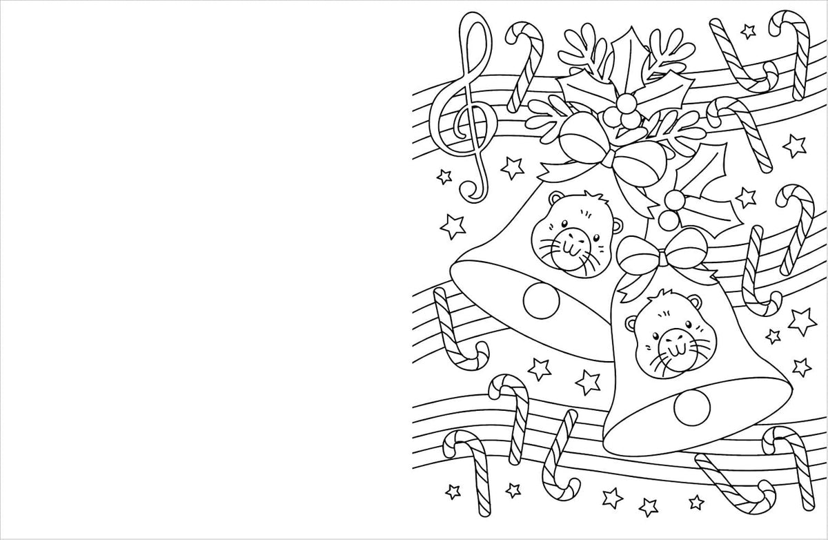 Cutie Colouring: Christmas Capybara Cuties