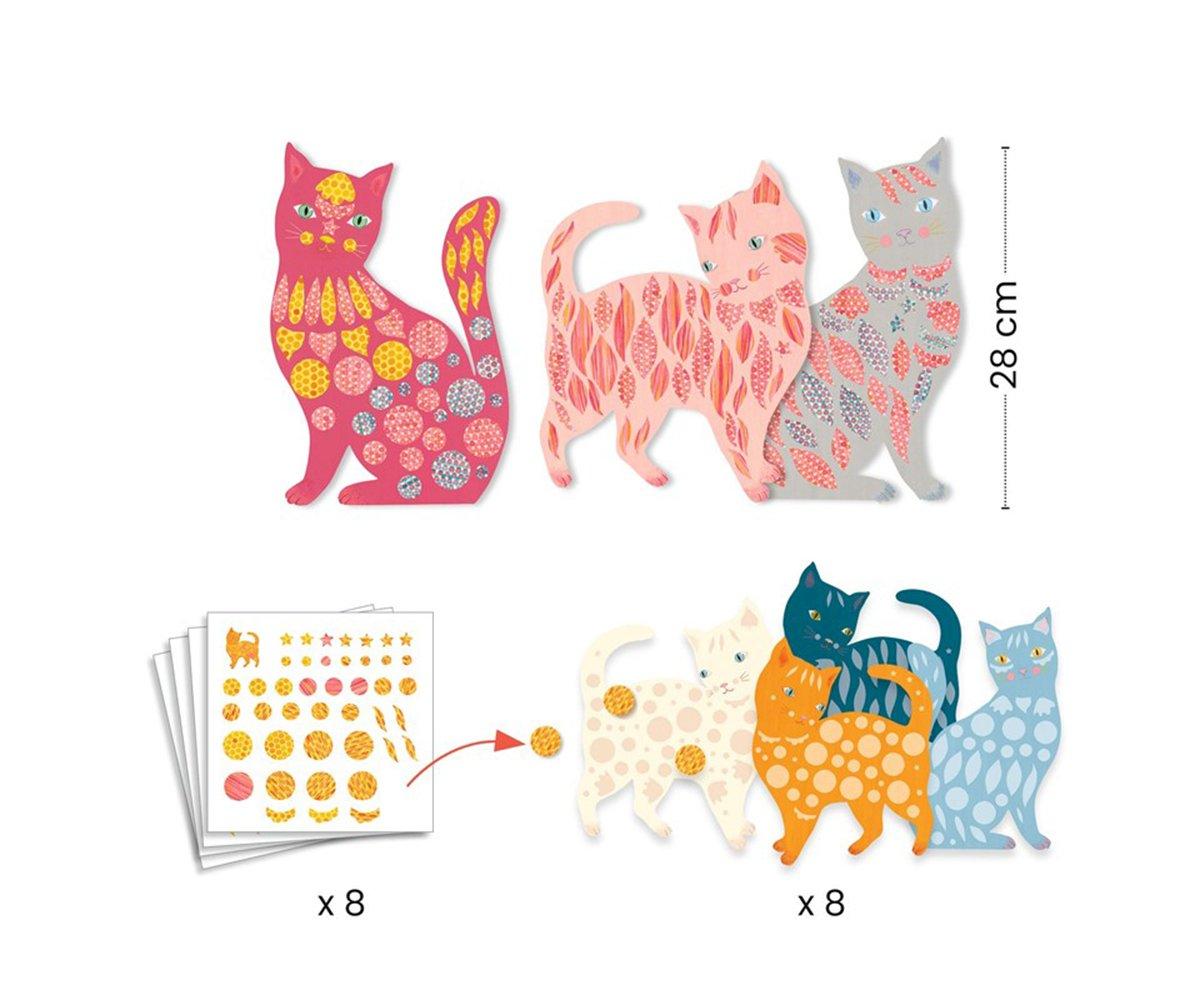 Djeco Elodie's Cute Cats Create With Paper