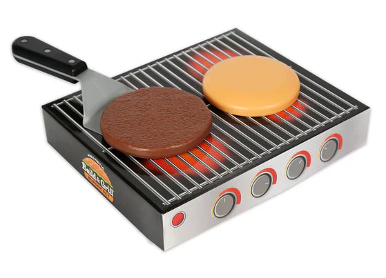 Popular Playthings Magnetic Build A Grill Hamburger Set