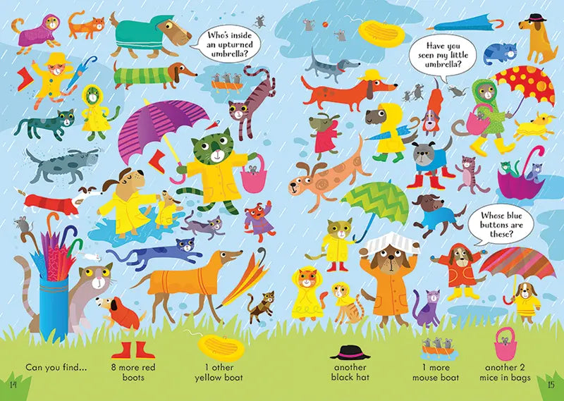 Usborne Look and Find Puzzles: Dogs and Cats