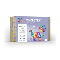 CONNETIX Magnetic Tiles Pastel Mini Pack 32 Pieces