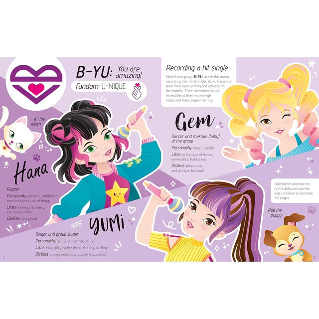 Usborne K-Pop Sticker Dolly Dressing